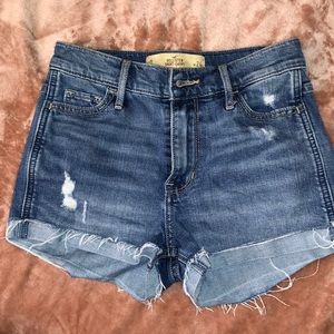 Hollister short short high rise Jean shorts